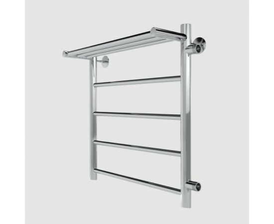 Полотенцесушитель INDIGO Line с полкой (н.р.1") 60/50 м/о 50 боковое подключение справа LLSHSW60-50R-б/п-50 