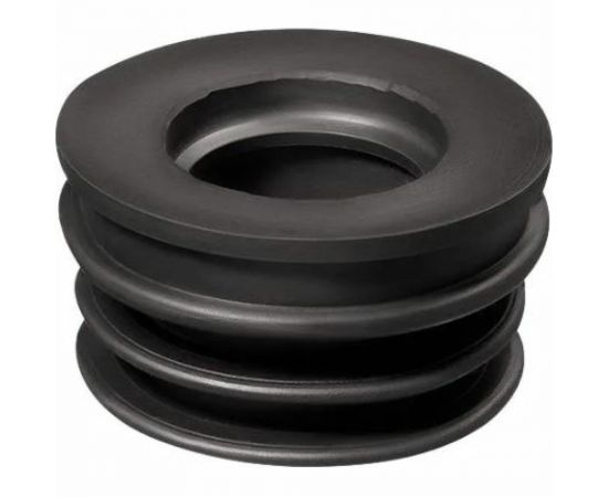 Переходная манжета Профитт d 32x50 сантехническая, канализационная, трехлепестковая, черная 2227473 