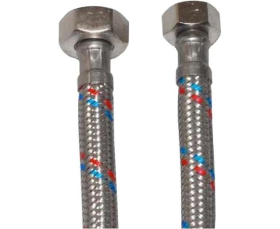 Подводка для воды MATEU FIL- NOX 3/8"" x 1/2"", 0.3 м, гайка-гайка, нержавеющая сталь, 20 бар 13467 