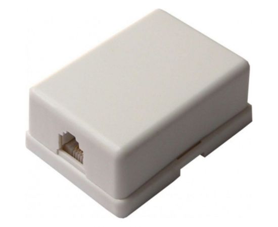 Телефонная розетка TWIST на 1 порт RJ-11 6p4c, на плате J-6P4C-1P-TWCS 