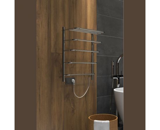 Полотенцесушитель INDIGO Hit (electro) 60/50 скрытый монтаж, универсальное подключение R/L полированный LHE60-50R 