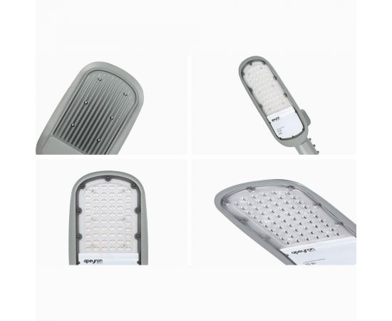 Уличный светодиодный консольный светильник Apeyron 50Вт, 5500 лм, 5000 К, IP65, КСС -Ш, 420x200x70мм / 29-02 – изображение 13
