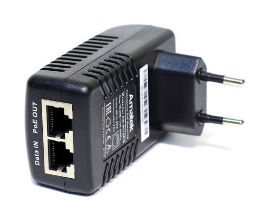 Пассивный PoE-инжектор Amatek AN-PI15PG в виде адаптера в розетку 7000205 – изображение 2