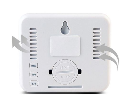 Электронный комнатный градусник-гигрометр URM, 8x7 см, белый D01198 – изображение 2