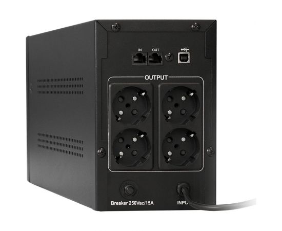 Источник бесперебойного питания ExeGate SpecialPro UNB-1600.LED.AVR.EURO.RJ.USB  285507 – изображение 2