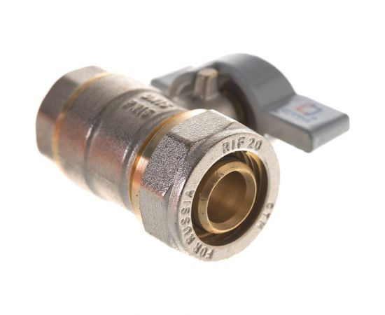 Шаровой кран для воды СТМ СТАНДАРТ 20х1/2"", ц/г, бабочка CWPF1220 – изображение 2