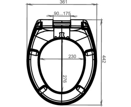 Сиденье JACOB DELAFON BRIVE, JULY дюропласт, быстросъемное, с микролифтом, белый 17503 00000078577 – изображение 2