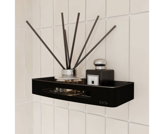 Полка IDDIS нержавеющая сталь, черная SHE10SBi44 – изображение 2