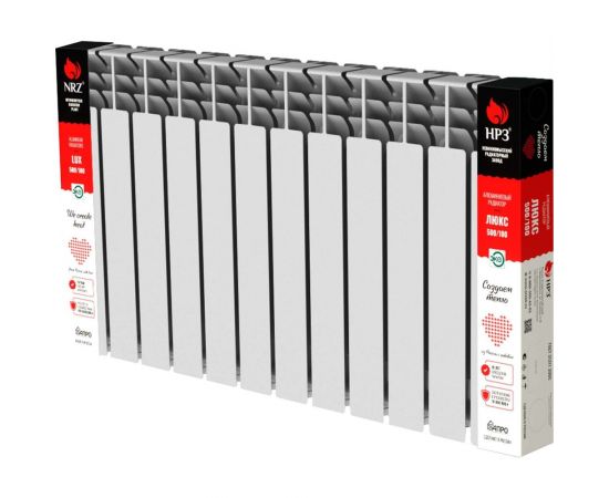 Алюминиевый радиатор Невинномысский Радиаторный Завод серия Люкс 12 секций, 500/100 4603335720191 – изображение 3