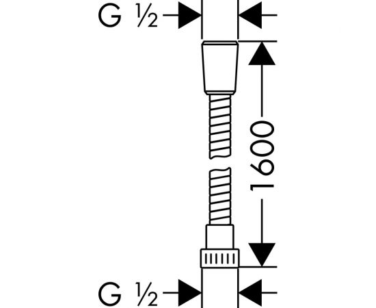 Шланг для душа HANSGROHE 28266000 MetaflexC 160 см 00000007941 – изображение 5
