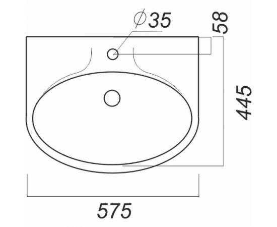 Умывальник SANITA САМАРСКИЙ 00000055373 SMRSAWB01 – изображение 5