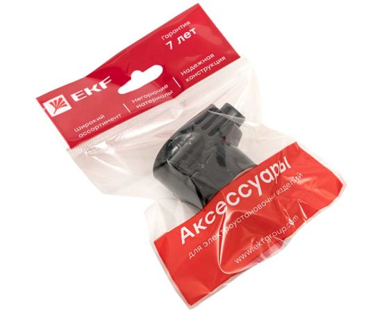 Угловая усиленная вилка EKF с заземлением черная 16А 250В Proxima AVY16-30-r – изображение 6