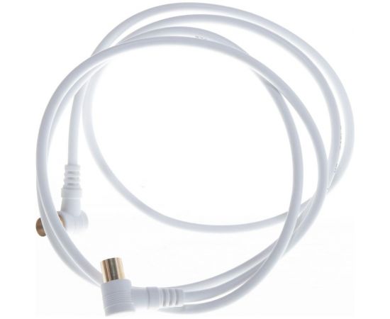 Шнур REXANT ТВ штекер - ТВ штекер, угловой, длина 1,5 метра, белый 18-0112 – изображение 7