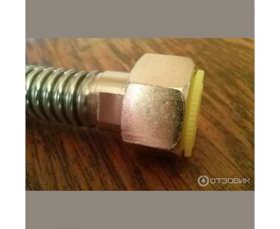 Подводка для газа СТМ ГАЗ сильфонная, 3/4"", гайка-штуцер, 100 см CGHM3410 – изображение 7
