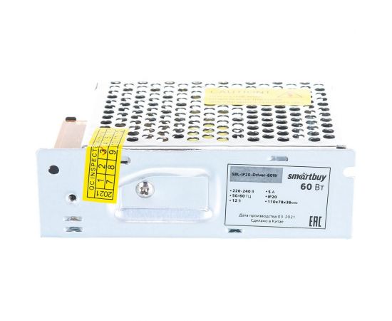 Драйвер Smartbuy LED IP20 60W для LED ленты SBL-IP20-Driver-60W – изображение 7