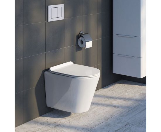 Подвесной безободковый унитаз IDDIS Calipso, CALRDSEi25 – изображение 7