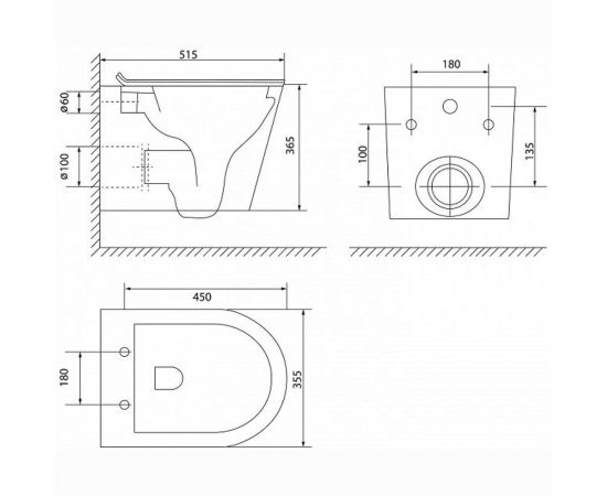 Подвесной безободковый унитаз IDDIS Calipso, CALRDSEi25 – изображение 8