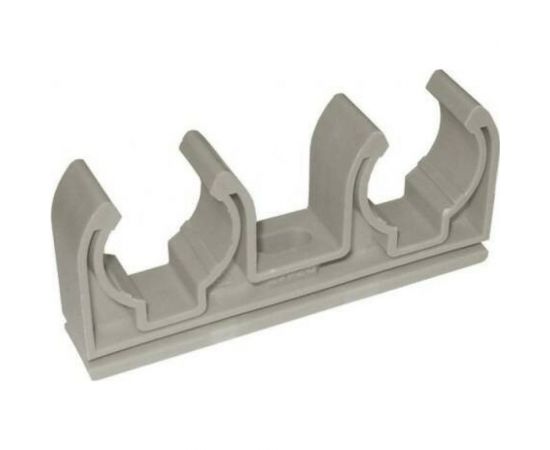 Опора для труб RTP двойная, D25, серая 10972 
