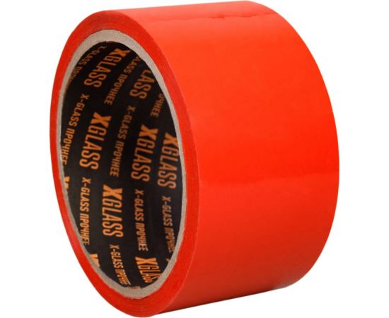 Упаковочная клейкая лента X-Glass красная, 50 мм, 41 м, 43 мкм, арт 1405 УТ0007012 