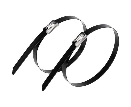 Стальной хомут с полимерным покрытием REXANT 150x4,6 50 шт 07-0158-5 