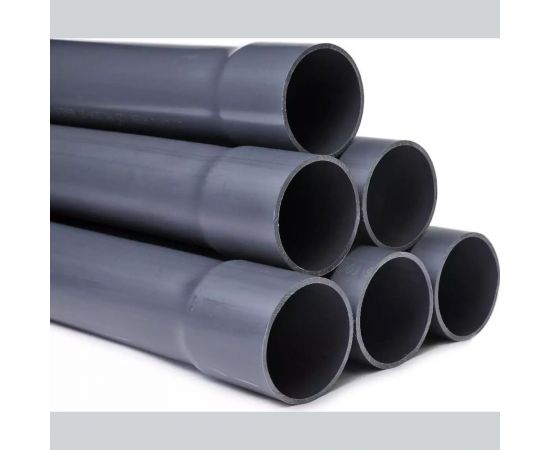 Напорная клеевая труба НПВХ (PVC-U) AQUAVIVA 75x5.6x3000 PN16 с раструбом AQV307556R 39343 