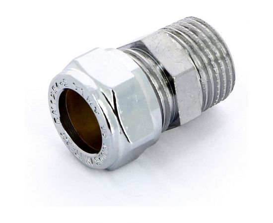 Муфта обжим Tiemme Н 15х1/2, хромированная 1130036 