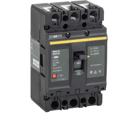 Автоматический выключатель IEK ВА88-32 3Р 63А 25кА MASTER SVA10-3-0063-02 