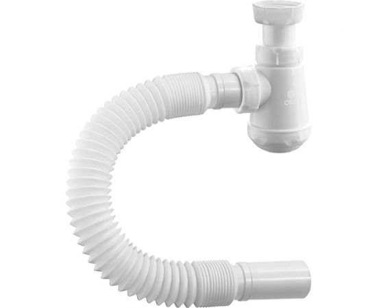 Сифон ORIO Чик бутылочный 1 1/4x32, с гибкой трубой 32-32 (370 мм), без выпуска М-32004 