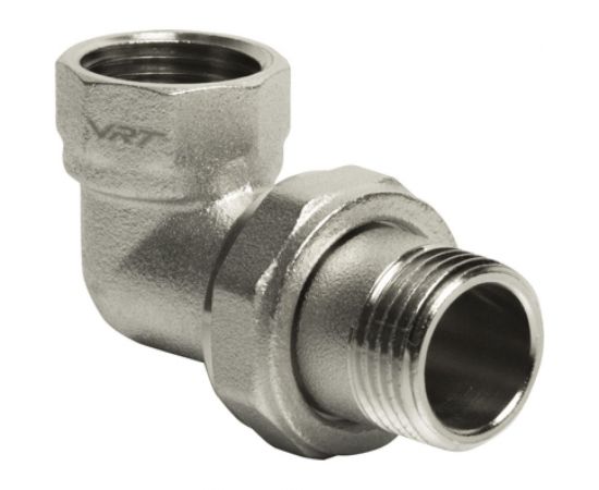 Переходник VRT со сгоном, 1/2, угловой, конус, никель 504287 