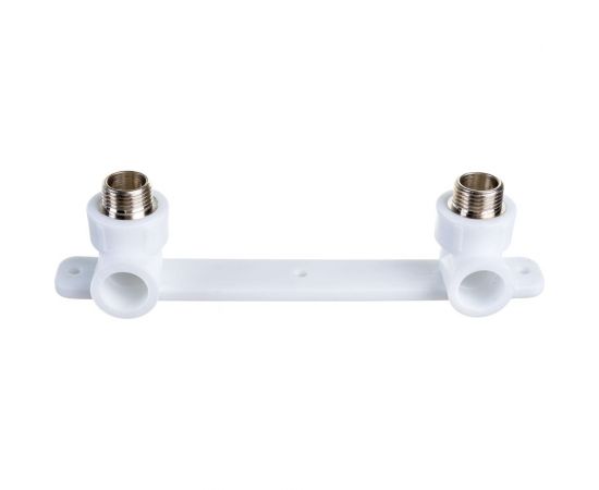 Монтажная планка VALFEX PP-R белая, 20х1/2 дюйма НР, под смеситель 10123020 127-1647 