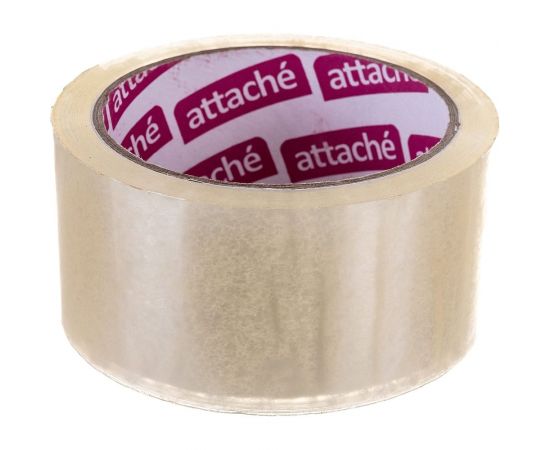 Упаковочная клейкая лента Attache 48 мм х 60 м, 40 мкм, прозрачная 129144 