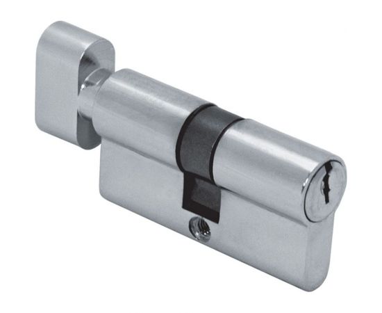 Цилиндр для замка SCHLOSS ШЛОСС 03009 ключ/завертка (30+30) S 60 хром тов-123599 