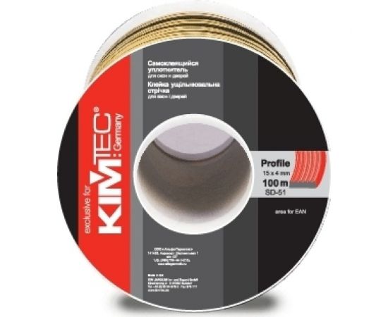 Уплотнитель KIM TEC SD51/4-100 м черный 15х4 мм 11593848 