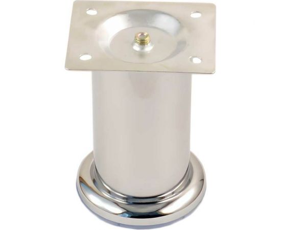 Мебельная ножка MFK-TORG цилиндр, низ хром, диаметр 50 мм, высота 80 мм, хром 04 01 021 НЦ 5080 Х 