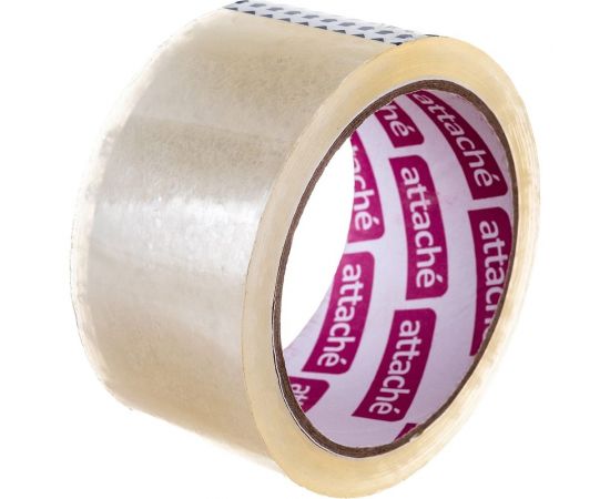 Упаковочная клейкая лента Attache 48 мм х 60 м, 40 мкм, прозрачная 129144 – изображение 2