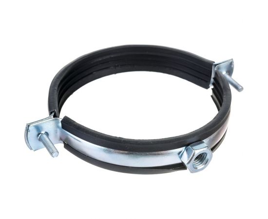 Металлорезиновый хомут с дюбелем и шурупом СТМ 4 107-110 мм CHSR0004 – изображение 2