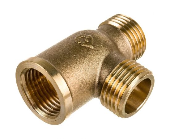 Латунный тройник AV Engineering внутренняя-наружная-наружная 1/2 AVE306009 – изображение 2