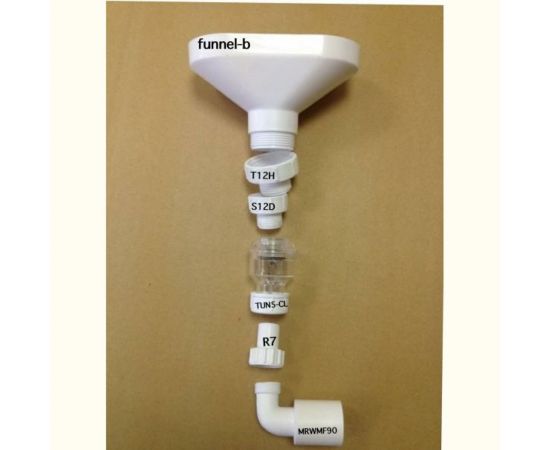 Канализационный обратный клапан McAlpine вертикальный (сифон для кондиционера) прозрачный, компрессионное соединение (D=19-23 мм) TUN5-CL – изображение 2