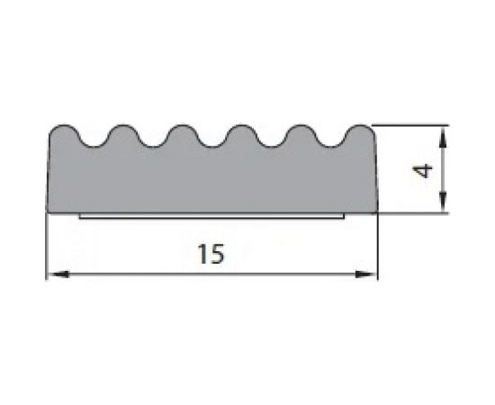Уплотнитель KIM TEC SD51/4-100 м черный 15х4 мм 11593848 – изображение 2
