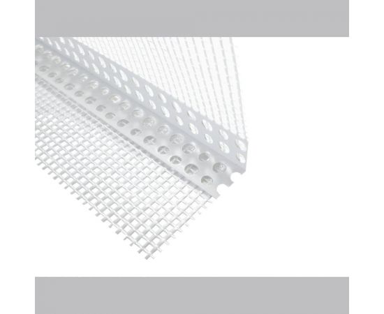 Углозащитный пластиковый профиль СХТ 20х20 с сеткой 100х150 мм, 145 гр, 3 м СХ0028 – изображение 2