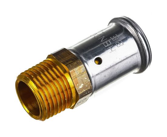 Муфта-пресс HENCO латунь, НР20x1/2, 17P-2004 – изображение 2