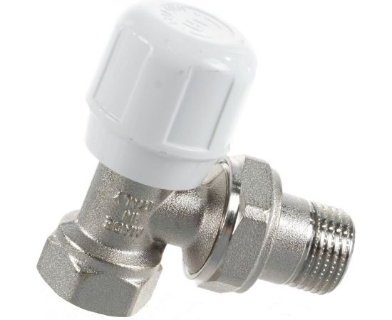 Ручной угловой вентиль ВН 1/2 никелированный с разъёмным соединением Uni-Fitt 155N2000 – изображение 2