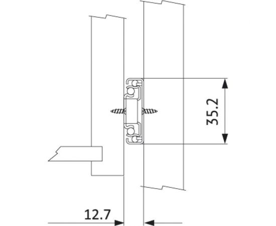 Шариковые направляющие полного выдвижения MF 400 мм, Н=35 мм, ECO 10420v – изображение 3