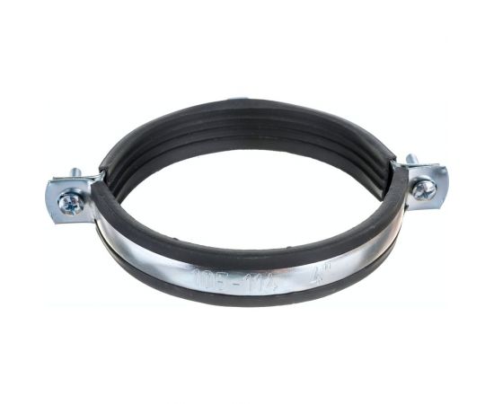 Металлорезиновый хомут с дюбелем и шурупом СТМ 4 107-110 мм CHSR0004 – изображение 3