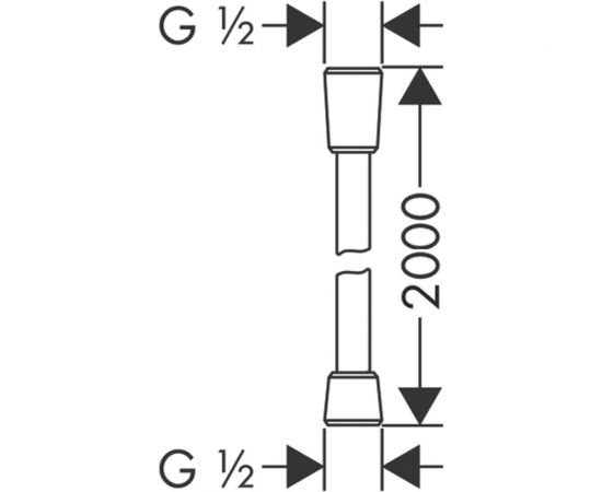 Шланг для душа HANSGROHE 28169000 Comfortflex 200 см 00000053952 – изображение 3