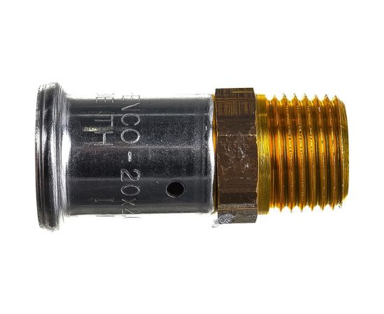 Муфта-пресс HENCO латунь, НР20x1/2, 17P-2004 – изображение 4