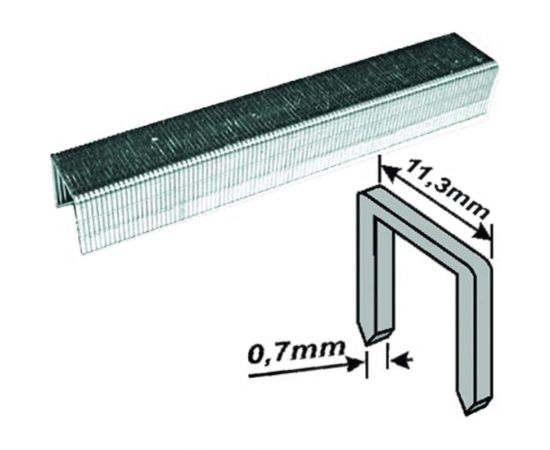 Скобы узкие Профи прямоугольные (6 мм; 1000 шт.) FIT IT 31306 – изображение 4