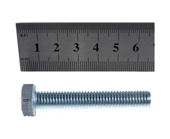 Оцинкованные болты Стройбат DIN 933 М10х60 10 шт. 2630054/005321 – изображение 4
