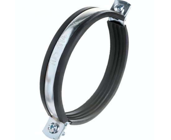 Металлорезиновый хомут с дюбелем и шурупом СТМ 4 107-110 мм CHSR0004 – изображение 4