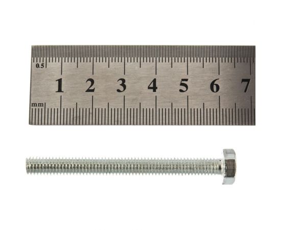 Болт с ш\г Качественный КРЕПЕЖ полная резьба DIN 933 558 6x60 55 шт 0300783 КЧ – изображение 5